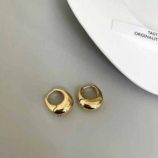 Aros Redondos de Plateado / Dorados - Belleza Unica