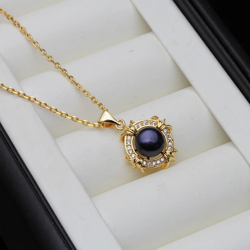 Collar de Perla Natural y Oro Clásico - Belleza Unica