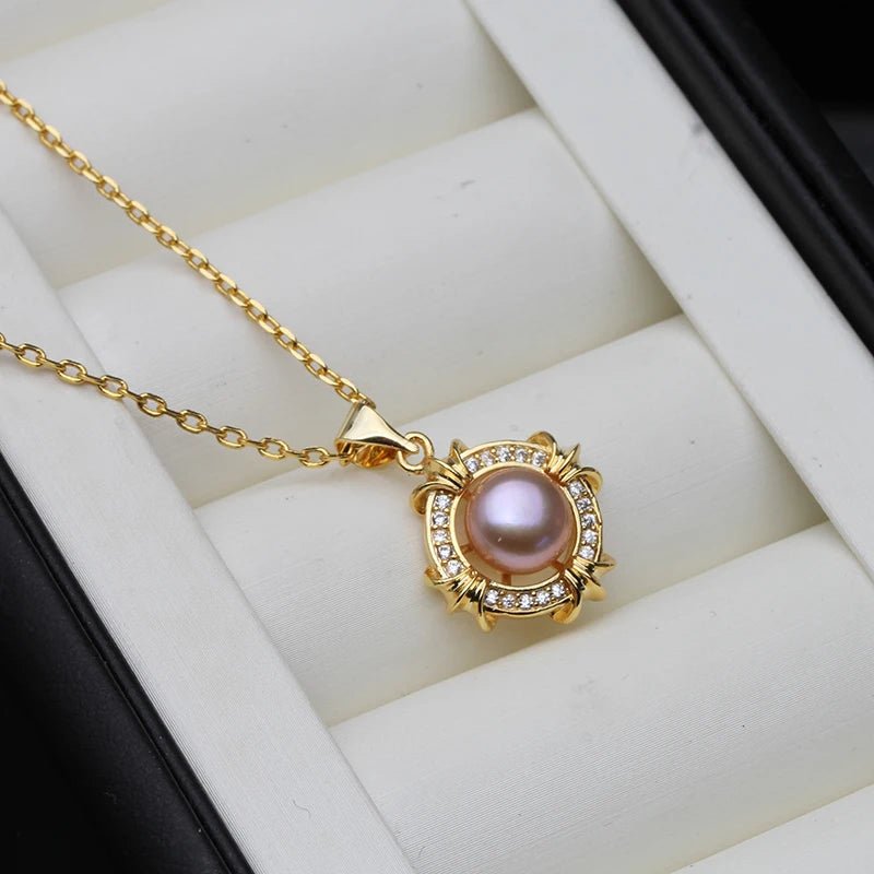 Collar de Perla Natural y Oro Clásico - Belleza Unica